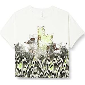 GERRY WEBER Edition Dames 870129-44017 T-shirt, groen print, 38, groen opdruk, 38