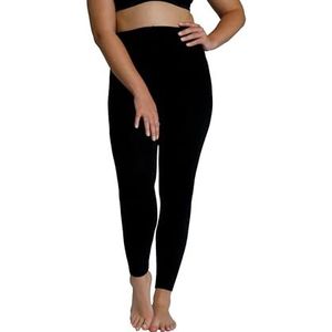 Ulla Popken Thermische kousversteviging voor dames, zachte voering, zwart, 42-44