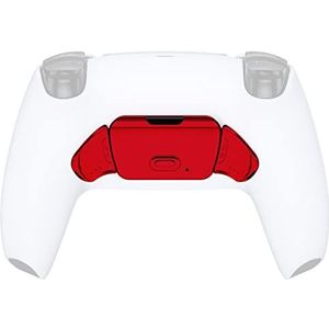 Chroom Rood Vervangende Herontworpen K1 K2 Terug Knop Behuizing Shell voor ps5 Controller eXtremerate Rise Remap Kit - Controller & Rise Remap Board NIET inbegrepen
