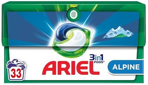 Ariel 3in1 PODS - Wasmiddelcapsules - Alpine - 33 Wasbeurten - Snel Oplossend