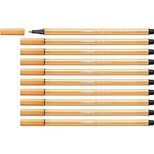 Premium Viltstift - STABILO Pen 68 - 10 stuks - neon oranje