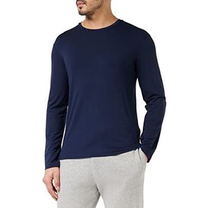 Emporio Armani Underwear Men's Long Sleeves Deluxe Viscose T-shirt, Marine, S, marineblauw, S