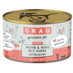 GRAU - het origineel - Natvoer voor honden - Senior - Gevogelte & Eend, 6 verpakking (6 x 200 g), graanvrij, voor gevoelige oudere honden