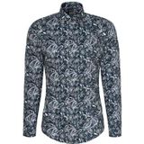 Seidensticker Zakelijk herenhemd - slim fit - gemakkelijk te strijken - Kent kraag - lange mouwen - 100% katoen, turquoise, 36