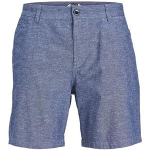 Jpstace Jjsummer Linen Blend Short Sn, Faded denim/detail: gemêleerd, L