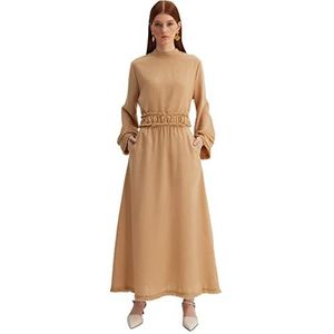 Trendyol Rok - Beige - Maxi,Beige,36, Beige, 62