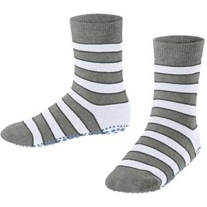 FALKE Unisex kinderen Simple Stripes stoppersokken antislip noppen gestreept duurzaam duurzaam huidvriendelijk ademend duurzaam katoen 1 paar, Grijs (Light Heather 3223) nieuw - milieuvriendelijk,