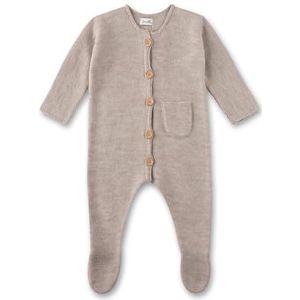Sanetta Unisex Newborn rompertje overall gebreid 100% wol, Frap, 68 cm