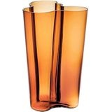 Iittala Aalto vaas glas koperkleurig, afmetingen: 17cm x 17cm x 25cm, 1007881