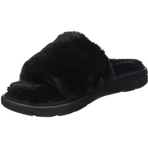 Skechers Arch Fit Lounge Unwind Slipper voor dames, Zwart textiel, 37 EU