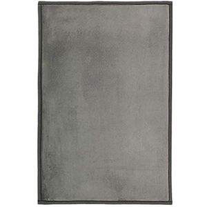 MonBeauTapis tapijt, grijs, extra zacht, antislip, flanel, polyester