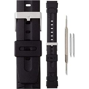 Morellato Armband voor unisex horloge BORA zwart 18 mm A01U1089198019MO18, zwart, Riem