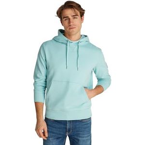 CK JEANS Heren BADGE HOODIE J30J323430, Groen (Fresh Mint), XXS, Groen (verse munt), XXS
