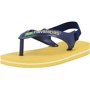 Havaianas Uniseks Baby Brasil Logo II sandalen voor kinderen, Goudgeel, 23/24 EU