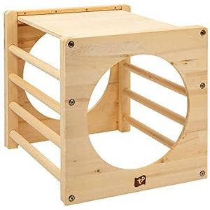 TP 684U Active-Tots, Pikler-stijl houten klimkubus, binnenspeeltuin, Montessori-spel voor baby en peuter 12 maanden +, hout, 52 x 60 x 52 centimeter