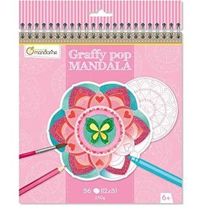 Avenue Mandarine Graffy Pop Mandala Girl kleurplaat