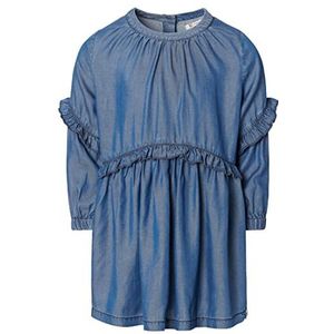 Noppies Meisjesjurk met lange mouwen, kinsey kinderjurk, Dark Blue - P095, 122 cm