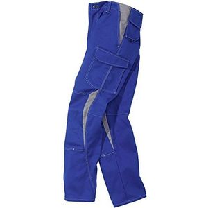 KÜBLER Workwear Kübler Image Dress Werkbroek voor heren, blauw, maat 48, van versterkt katoen, werkbroek met kniebeschermzakken volgens EN 14404, robuuste werkbroek