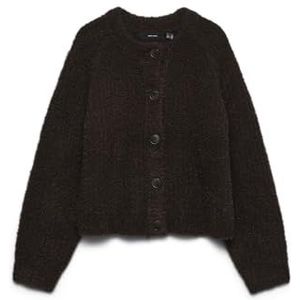 VERO MODA - VMCARMEN - Gebreid Vest - Chocoladebruin