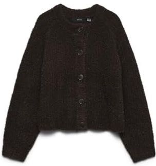 VERO MODA - VMCARMEN - Gebreid Vest - Chocoladebruin