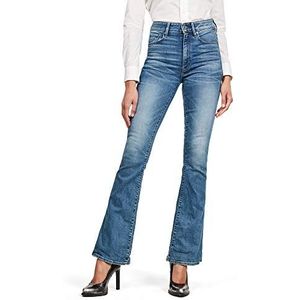 G-Star Raw 3301 High Flare Jeans dames, Blauw (faded azure B605-B388), 27W / 32L