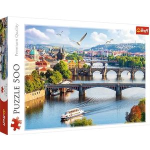 Trefl puzzel, Praag, Tsjechië, 500 elementen, topkwaliteit, voor volwassenen en kinderen vanaf 10 jaar