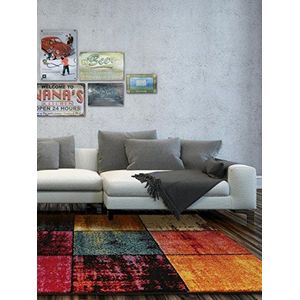 benuta Tapijt Noa Multicolor 160x230 cm | Modern tapijt voor woon- en slaapkamer