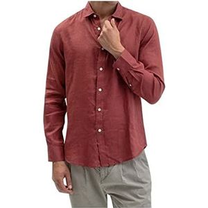 Gianni Lupo GL7619S-S23 hemd, india rood, XXL heren, Indiaas rood