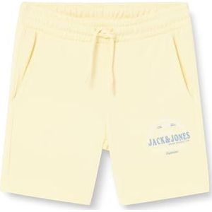 JACK&JONES JUNIOR JPSTMINDS Sweat Shorts IMP JNR, Franse vanilla/detail: melange, 152 cm