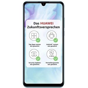 Huawei P30 Lite Dual Sim Smartphone, 6,15 Inch, 128 GB ROM, 4 GB RAM, Android 9.0, Met SD-Kaart, Peacock Blue