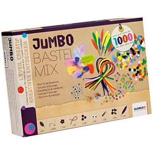 Glorex GmbH 6 1214 071 Fliz, kleurrijk Jumbo Bastel Mix Box 30 x 21 x 6 cm multicolor