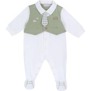 Chicco Katoenen romper met voet voor jongens 0-24, natuur, 0 maanden, Natuurlijk., 0 Maanden