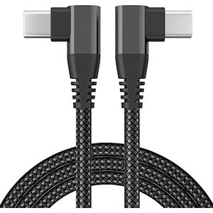BIBTIM USB C naar USB C oplaadkabel 1M 2M 3M, 3-pack 60W USB 2.0 Type C oplaadkabel compatibel met MacBook iPad Air 5 Pro 2021 Galaxy S22 S21 Ultra S20 FE S10 A12 Mi 11 Note 10 Pixel 6 5 4a