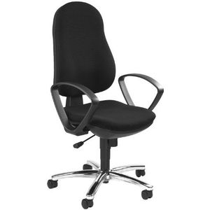 Topstar Synchro Steel II 8929G20 bureaustoel, bureaustoel, incl. armleuningen, bekleding zwart