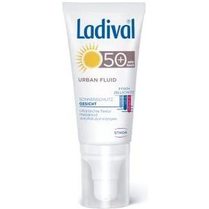 Ladival® Urban Fluid SPF 50 - Matte zonnecrème voor het gezicht met ultra-lichte textuur - geschikt voor dagelijks gebruik - 1 x 50 ml