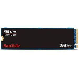 SanDisk SSD PLUS M.2 NVMe SSD 250 GB (M.2 2280, PCIe Gen 3.0, Eenvoudige Installatie, Western Digital Dashboard, 3 Jaar Garantie)