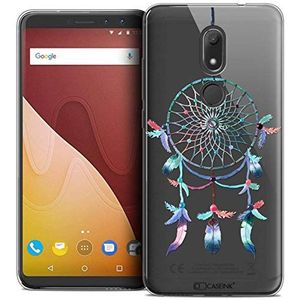 Caseink Hoes voor Wiko View Prime (5.7) Beschermhoes Case [Crystal Gel Motief HD Collectie Dreamy Design Attrape Rêves Rainbow - Flexibel - Ultra Thin - Gedrukt in Frankrijk