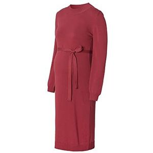 ESPRIT Maternity Knit damesjurk met lange mouwen, Dark Red - 611, 36