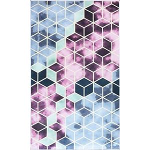 Mani TEXTILE TPS_LUX_ROS_120 tapijt, polyester, roze, 120 x 180