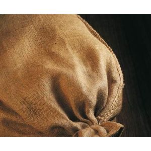 NOOR Jute zakken natuur (extra sterk), SB-pack, maat S (60 x 105 cm), 3 tuinzakken voor het opbergen van tuinafval, voedselveilige jute tas met gezoomde opening, herbruikbaar en recyclebaar