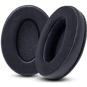 WC PadZ Velour - De ultieme verbeterde oorkussens van Wicked Cushions - Compatibel met Audio Technica, HyperX, SteelSeries Arctis & Meer - Extra Dik - Grotere Opening - Zachter Geheugenschuim | (Zwart)