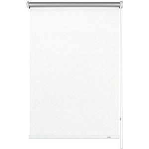 GARDINIA Rolgordijn met zijgeleiding en thermo-achterzijde, plafond- of wandmontage, ondoorzichtig, hoogste lichtreflectie, energiebesparend, montagemateriaal meegeleverd, wit/strepen, 112 x 180 cm (BxH)