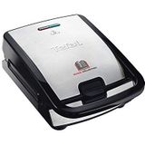 Tefal Snack Collection SW854D - Contactgrill - Tosti ijzer - Anti-aanbaklaag - 4 verschillende platen - RVS