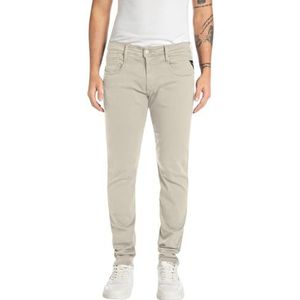 Replay Anbass Hyperflex Colour Xlite Herenjeans, slimfit, 604 Moon Grey, 34W / 30L