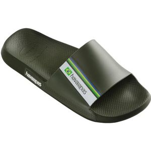 Havaianas Unisex Slide Brasil schuifsandalen voor kinderen, groen, 33/34 EU
