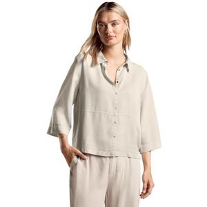 STREET ONE Blouse in washed-look, Smooth Sand Beige, 46