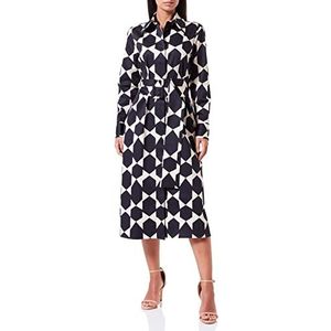 Seidensticker Damesblousejurk - mode - regular fit - getailleerd - gemakkelijk te strijken - lange mouwen, Crème, 34