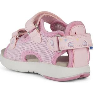 Geox B Multy Girl Sandalen voor babymeisjes, Lt Pink Dk Pink, 24 EU
