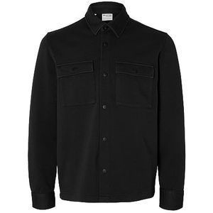 SELECTED HOMME Overhemd voor heren, klassiek, zwart, XL