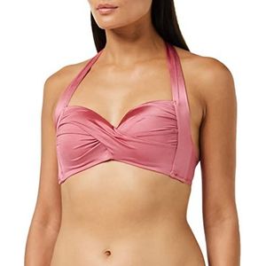 Seafolly Dames bikinitop Shine On Twist Soft Cup Houder, roze (Dalia Dalia), 34